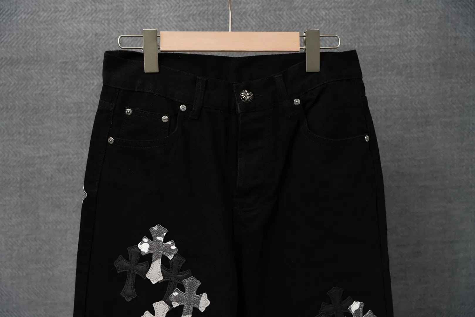 ：S 017 & Chrome Hearts Same Style ：Black Size：28 30 32 34 （S-XL)